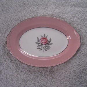 Cunningham & Pickett Norway Rose China Oval Serving Tray